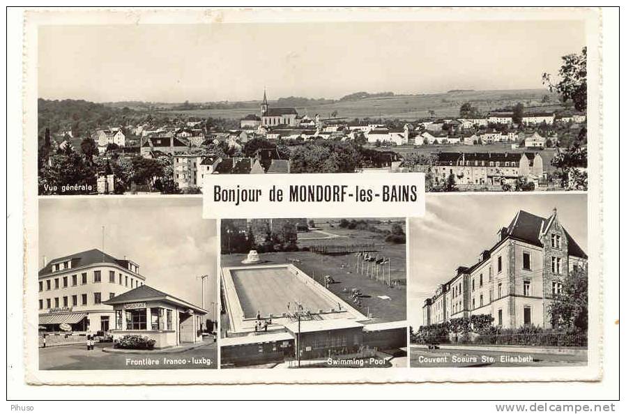 L349 :  MONDORF-LES-BAINS : Bonjour De ( 4-picture Card) - Bad Mondorf