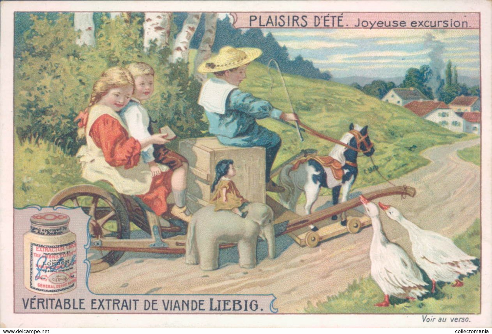 0991 Plaisirs d'ETE - Liebig 6 cards complete set 1910,  buy 20 of our auctions and get 20% bonus ( 30 = - 30% off )