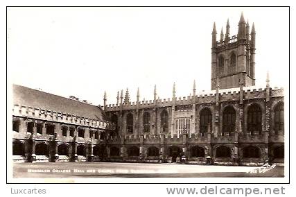 MAGDALEN COLLEGE HALL AND CHAPEL FROM CLOISTERS . OXFORD. - Oxford