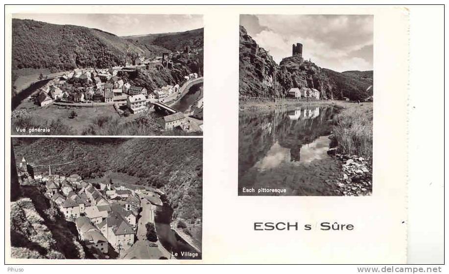 L381 :  ESCH-SUR-SURE : Bonjour De ( 3 Picture Postcard) - Esch-sur-Sure