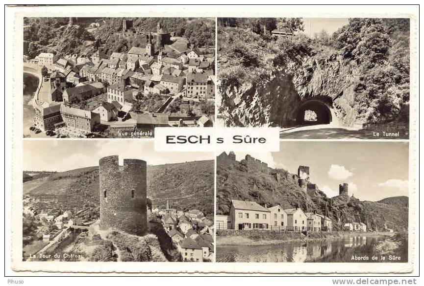 L380 :  ESCH-SUR-SURE : Bonjour De ( 4 Picture Postcard) - Esch-sur-Sure