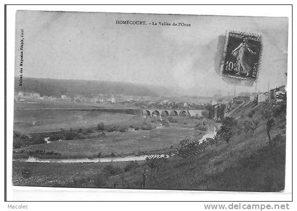 54 HOMECOURT JOEUF 2 CARTES VALLEE DE L ORNE ET VUE PANOR - Homecourt