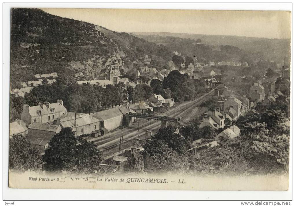 QUINCAMPOIX , La Vallée ..Ligne Ferroviaire Et Belle Vue Générale. - Andere & Zonder Classificatie