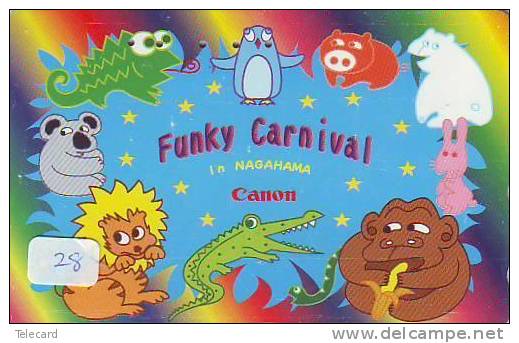 Télécarte KROKODIL Crocodile (28) FROG Pinguin Monkey Funky Carnival - Cocodrilos Y Aligatores