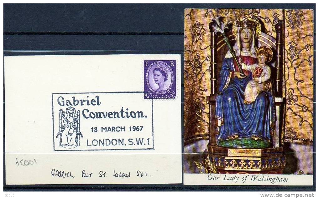 GRAN BRETAGNA - GRANDE BRETAGNE - GREAT BRITAIN - 18/03/1967 - GABRIEL CONVENTION - ANNULLO Cm. 10 X 7,3 - Postmark Collection