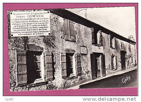 Carte 1950 MOUILLERON EN PAREDS - Maison Natale De Georges Clémenceau - Mouilleron En Pareds