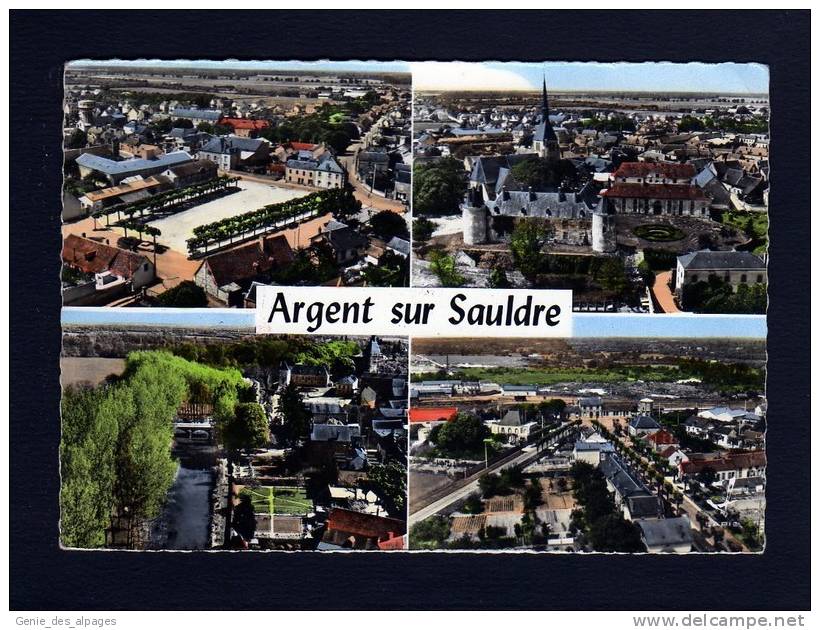 18 ARGENT Sur SAULDRE, Multivues, CPSM 10x15, Ed Lapie, Dos Vierge - Argent-sur-Sauldre