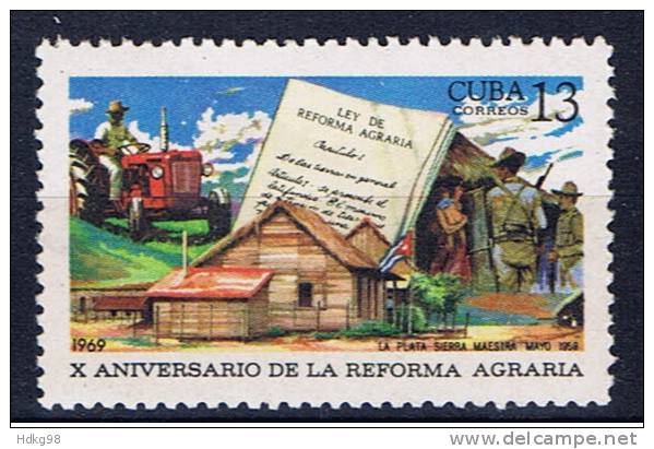 C+ Kuba 1969 Mi 1463** Mnh Landreform - Nuovi