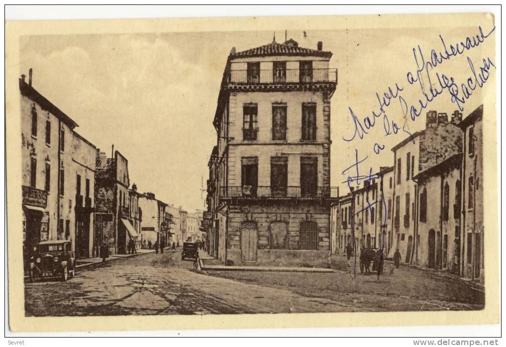 LUNEL -Entrée Des Remparts Et Boulevard Lafayette. - Lunel