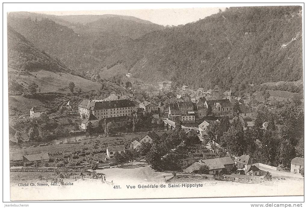 C . P . A   (   SAINT - HIPPOLYTE  " Vue Générale " Carte Comme Neuve - Beau Plan  ) - Saint Hippolyte