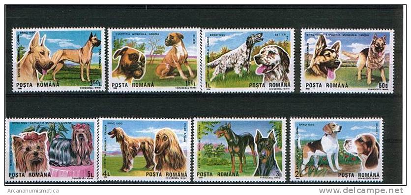 ROMANIA/RUMANIA  1.990  Y&t 3869/76  Serie Completa PERROS/DOGS  SDL-75 - Collections