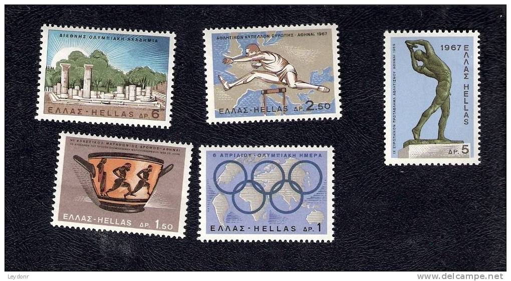 Greece - Olympic Games Day Set - Scott # 886-890 - Ongebruikt