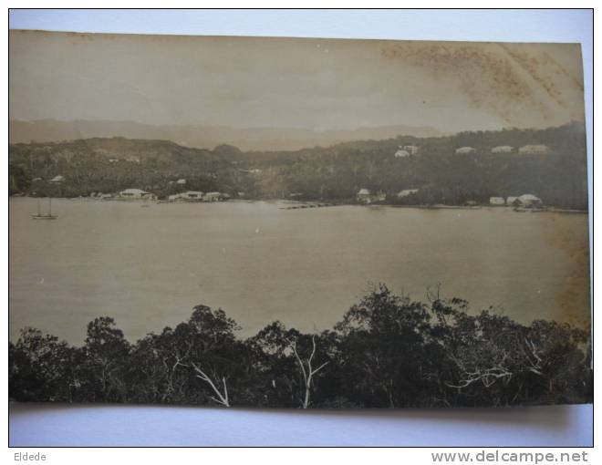 Hebrides New Hebrides Vila Efate Looking Ro French Res. From British Residency Real Photo - Vanuatu