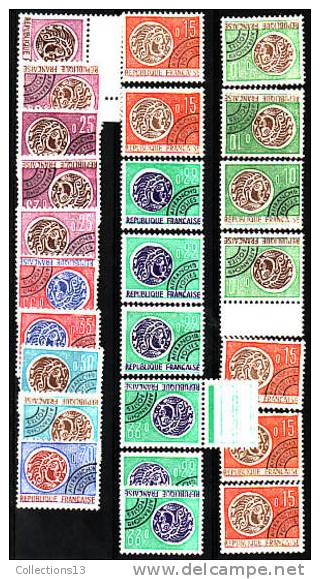 FRANCE - PREO Entre 123/129** Et * (25 Timbres) - 1964-1988