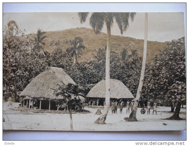 Real Photo Western Samoa Postally Used Apia  1938 Condition Poor Defects Left Side - Samoa