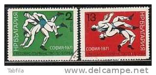 BULGARIA / BULGARIE - 1972 - Championats D´Europe De Lutte - 2v Obl. - Lutte