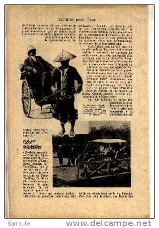 Feuillet Article Actualité De 1914 " LA CHINE A VOL D´ AVIATEUR " Mr KOUZMINSKY - Historical Documents