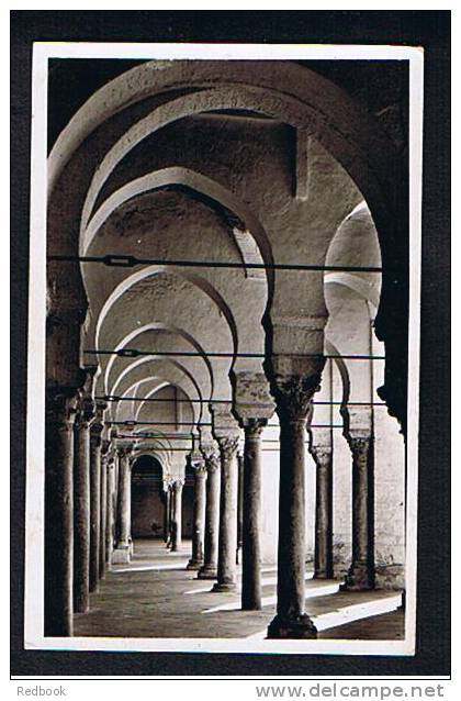2 Real Photo Postcards Kairouan - L'Interieur Grande Mosquee Du Barbier Algeria Ex France Colony - Ref 278 - Other & Unclassified