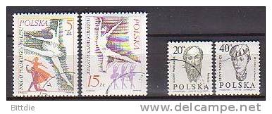 Polen  3005/06+3036/37 , O  (A 231)* - Used Stamps