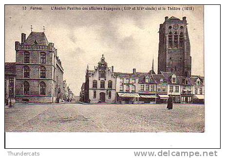 VEURNE FURNES L' ANCIEN PAVILLON DES OFFICIERS ESPAGNOLS ET LE THEATRE - Veurne