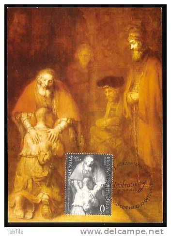BULGARIA / BULGARIE - 2006 - 400an.de La Naissance De Rembrand - MC Avec Souvenir Timbre - Rarete - Rembrandt