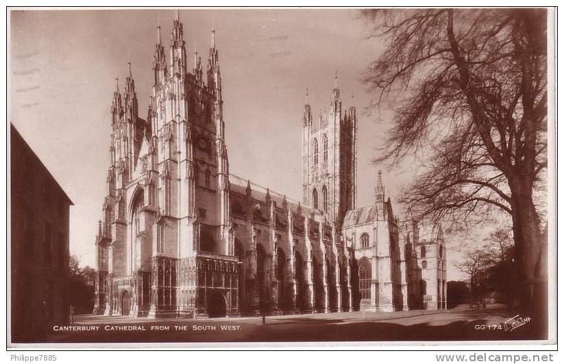 Cathédrale De Canterbury - Carte Postée Le 13/6/1936 - Canterbury