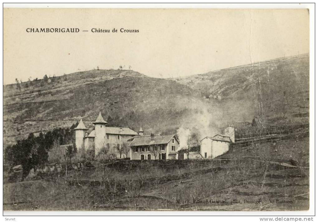 CHAMBORIGAUD. - Château De Crouzas. - Chamborigaud