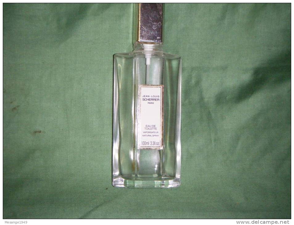 Flacon  Vide --vaporisateur- Eau De Toilette- Jean-louis Scherrer Paris    -100 Ml -   67/9087 - Frascos (vacíos)