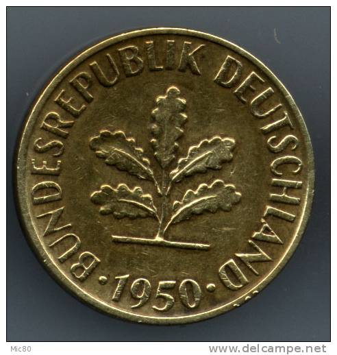 Allemagne 5 Pfennig 1950 D Ttb - 5 Pfennig