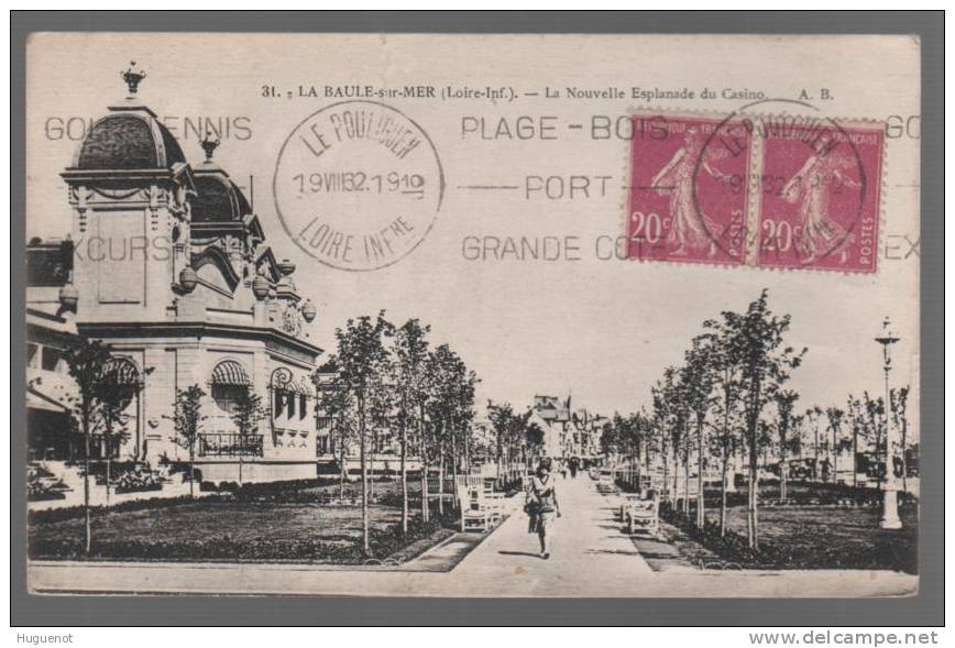 B - CARTE POSTALE - 44 - LA BAULE - LA NOUVELLE ESPLANADE DU CASINO - - La Baule-Escoublac