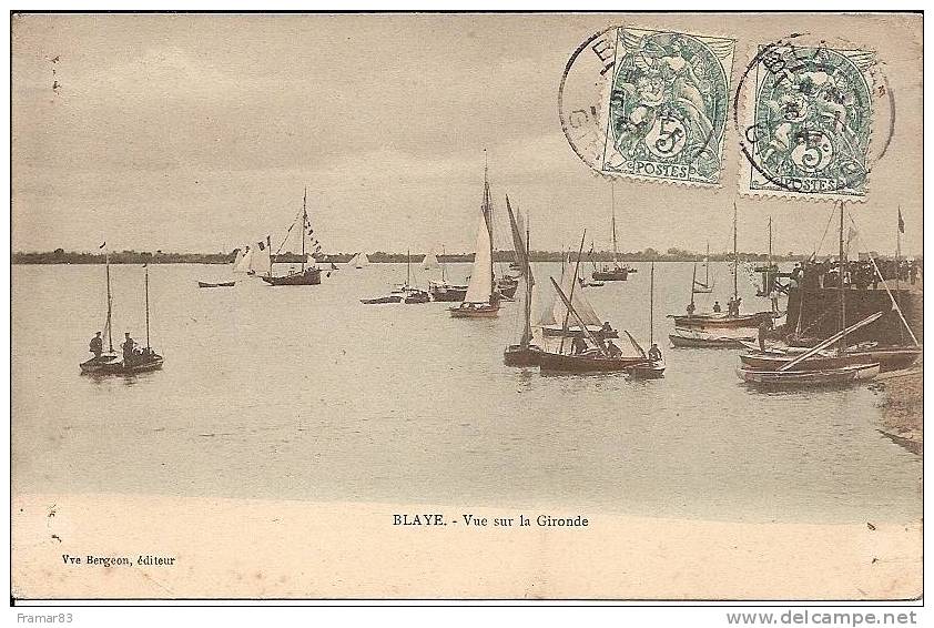 Blaye - Vue Sur La Gironde  ( Carte Precurseur 1904 )  /  L2 - Blaye