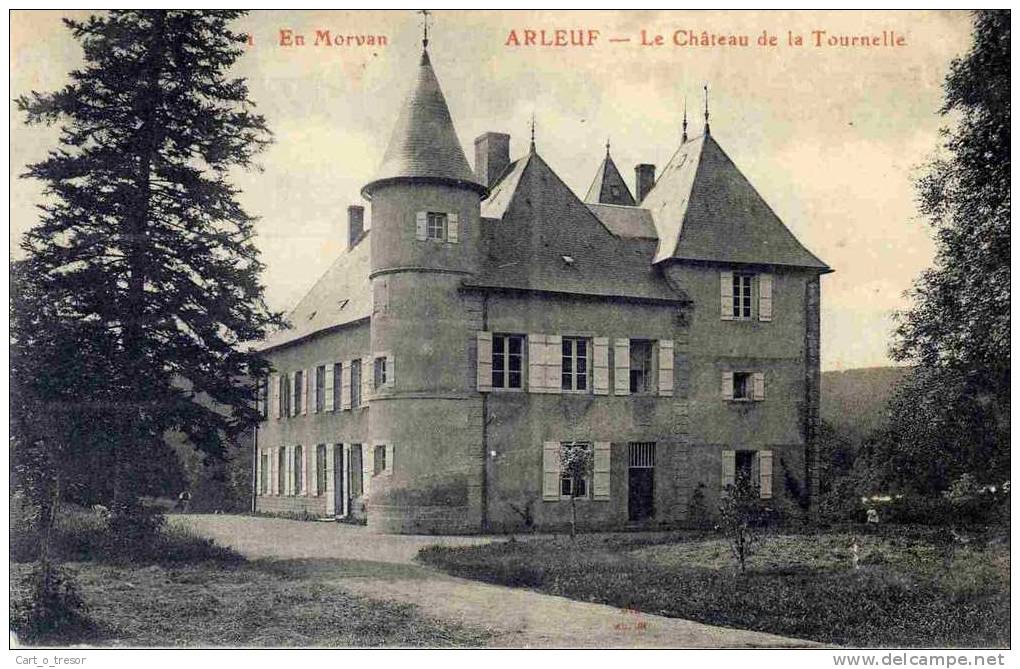 CPA 58 ARLEUF. LE CHATEAU DE LA TOURNELLE. 1914 - Sonstige & Ohne Zuordnung