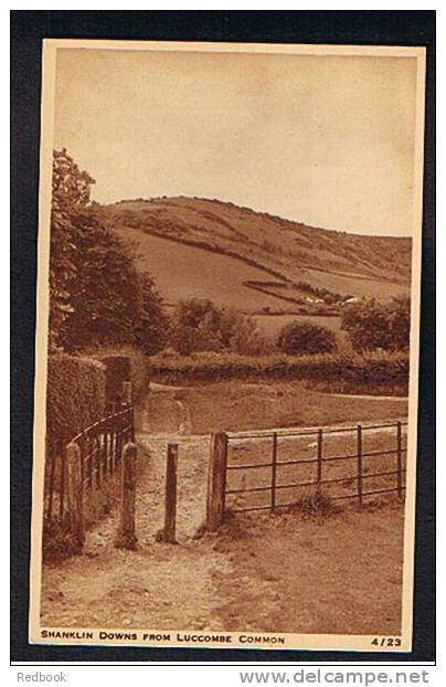 Postcard Shanklin Downs From Luccombe Common Isle Of Wight - Ref 279 - Autres & Non Classés