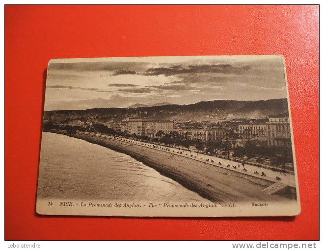 CPA (06-ALPES MARITIMES)  NICE-LA PROMENADE DES ANGLAIS SANS DOUTE UNE VUE AERIENNE - Places, Squares