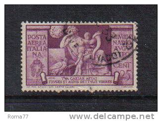 3RG848 - REGNO 1937 ,  Augusto Posta Aerea N. 106 Usato - Poste Aérienne