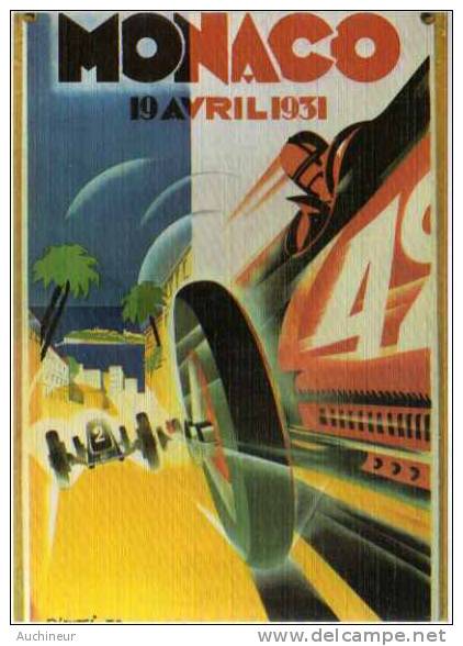 5 Cp : (grand Prix Automobile) MONACO 1931 à 1935 (A3 à A7) - Carte Façon Toilée - Altri & Non Classificati