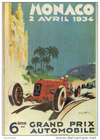 5 Cp : (grand Prix Automobile) MONACO 1931 à 1935 (A3 à A7) - Carte Façon Toilée - Altri & Non Classificati