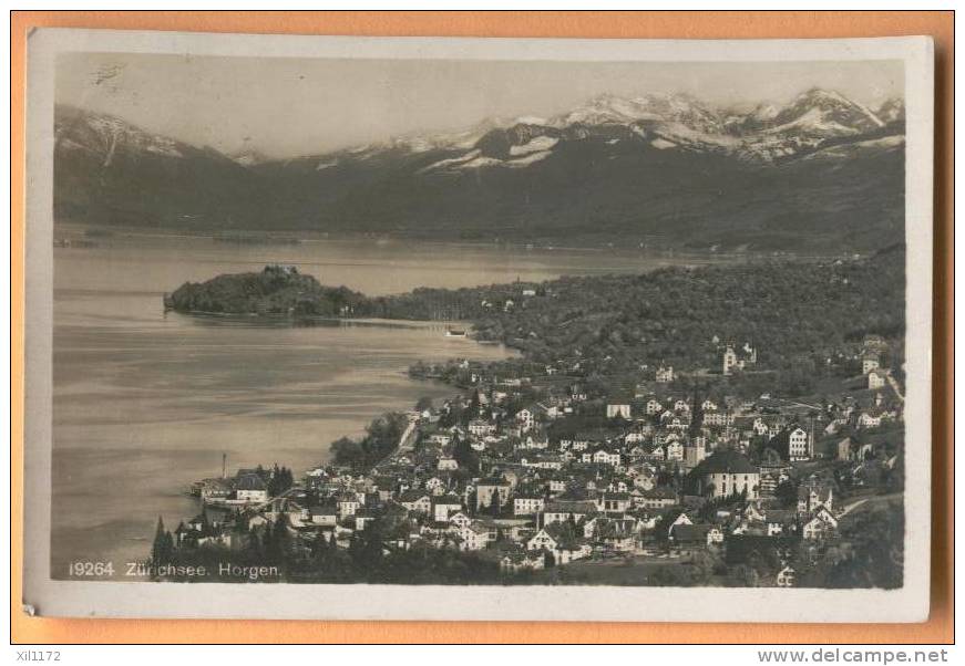 D694 Zürichsee Horgen Lac De Zürich. Tampon Horgen 1931 Vers Paris. - Horgen