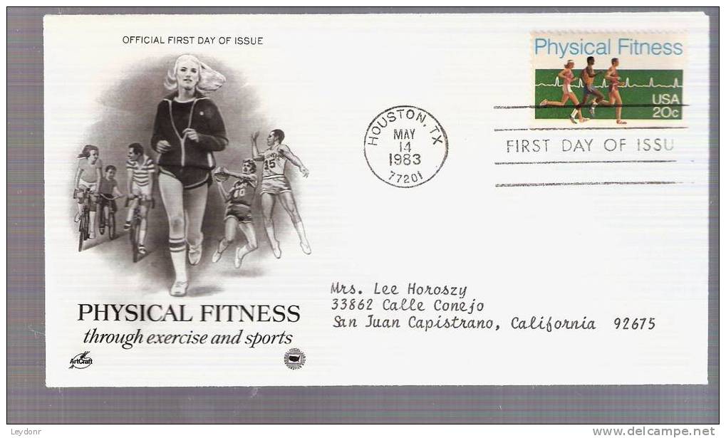 FDC Physical Fitness - Scott # 2043 - 1981-1990