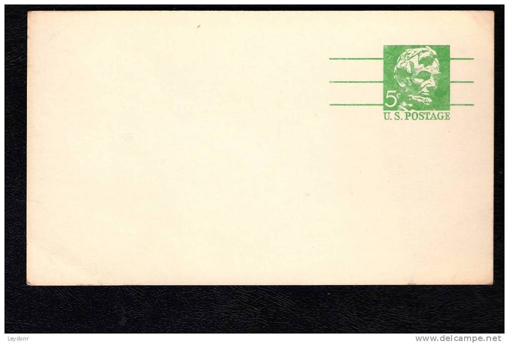 Postal Card - Abraham Lincoln  - Scott # UX55 - 1961-80