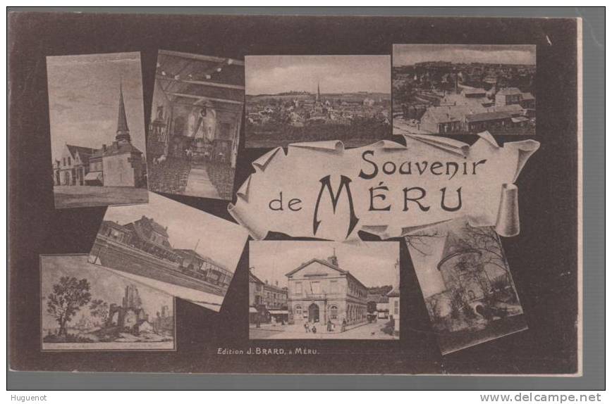 B - CARTE POSTALE - 60 - MERU - SOUVENIR DE - - Meru