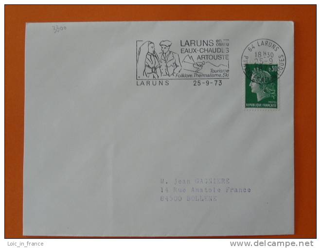 Flamme Postmark Ski Skiing Costume Guethary Pyrenees Atlantiques - Ski