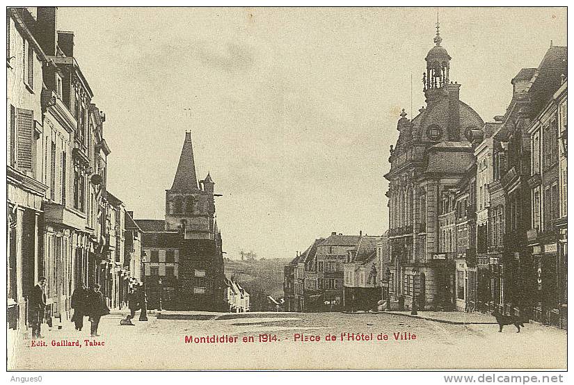 PLACE DE L HOTEL DE VILLE  MONTDIDIER 1914 - Montdidier