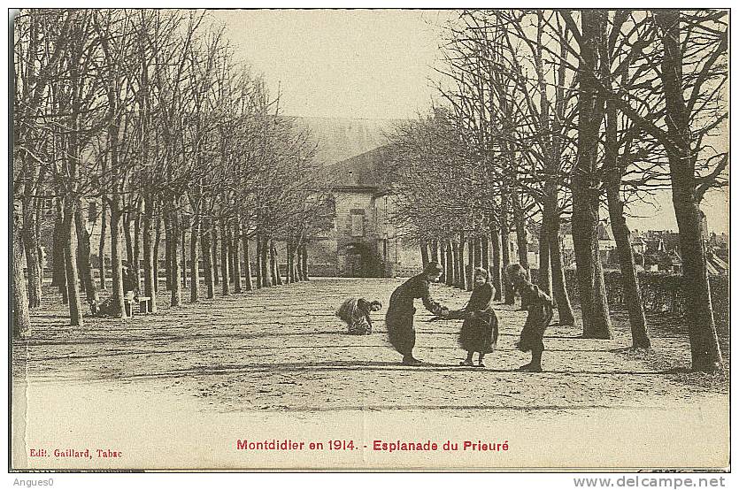 ESPLANADE DU PRIEURE  MONTDIDIER 1914 - Montdidier