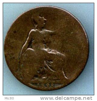 Grande-Bretagne Half Penny 1898 B- - C. 1/2 Penny