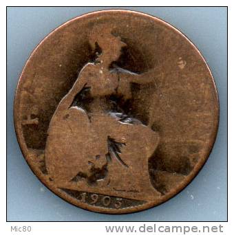Grande-Bretagne Half Penny Edouard VII 1905 B- - C. 1/2 Penny
