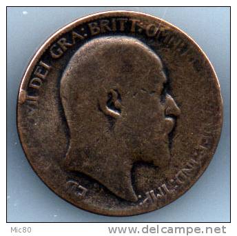 Grande-Bretagne Half Penny Edouard VII 1906 B-- - C. 1/2 Penny
