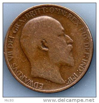 Grande-Bretagne Half Penny Edouard VII 1910 B- - C. 1/2 Penny