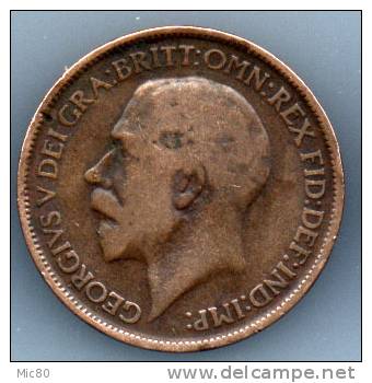 Grande-Bretagne Half Penny Georges V 1912 B/tb - C. 1/2 Penny