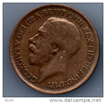 Grande-Bretagne Half Penny Georges V 1913 Ttb - C. 1/2 Penny